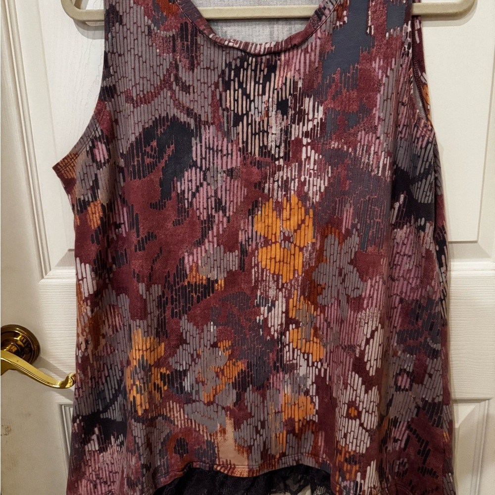 LOGO by Lori Goldstein Multicolor Sleeveless Tunic